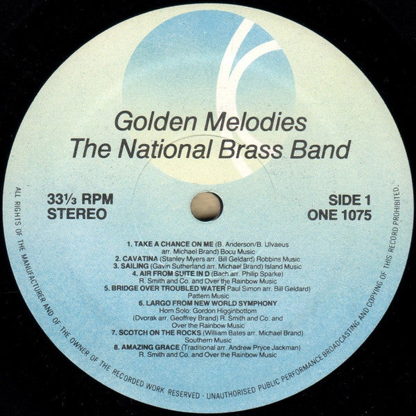 The National Brass Band : Golden Melodies (LP)
