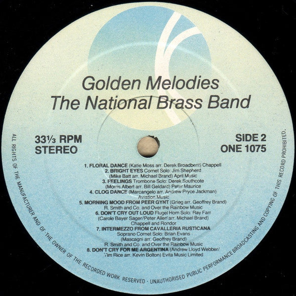 The National Brass Band : Golden Melodies (LP)