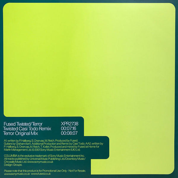 Fused : Twisted / Terror (12", Promo)