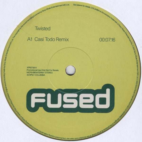 Fused : Twisted / Terror (12", Promo)