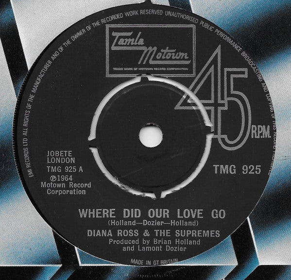 The Supremes : Where Did Our Love Go (7", Single, 4-P)