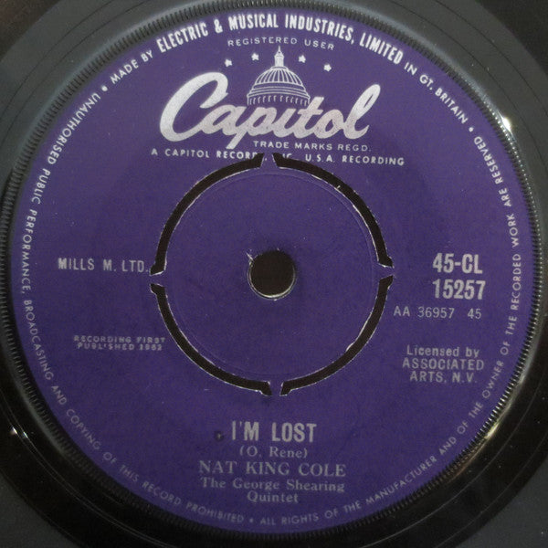 Nat King Cole, The George Shearing Quintet : Let There Be Love / I'm Lost (7", Single)