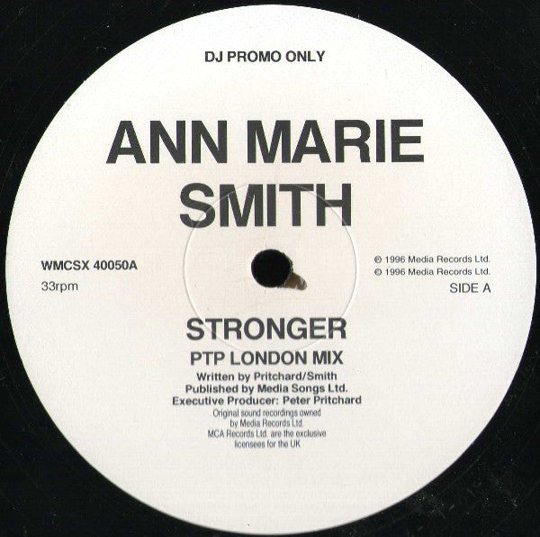 Ann-Marie Smith : Stronger (12", Promo)