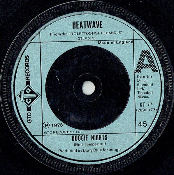Heatwave : Boogie Nights (7", Single)