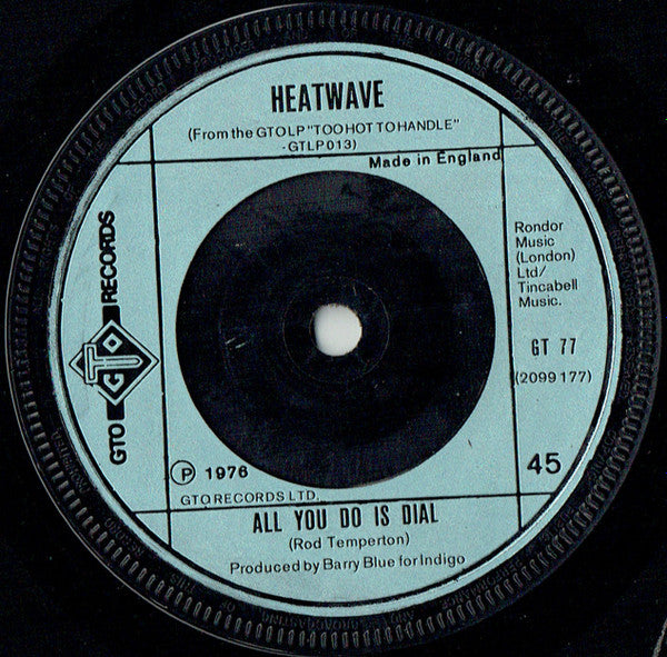 Heatwave : Boogie Nights (7", Single)