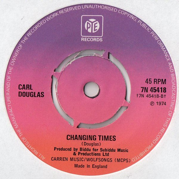 Carl Douglas : Dance The Kung Fu (7", Single, Pus)