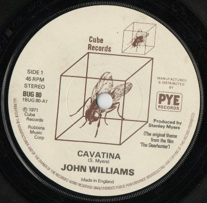 John Williams (7) : Cavatina (7", Single, RP)