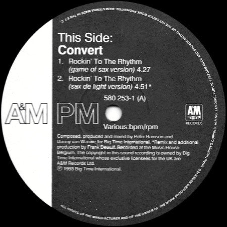 Convert : Rockin' To The Rhythm (12")