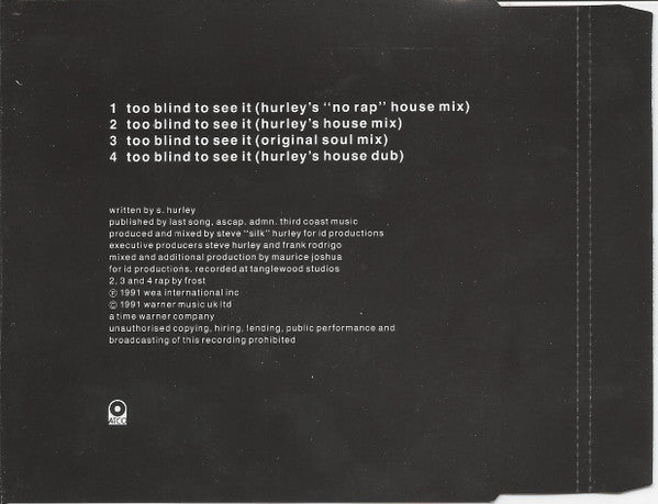 Kym Sims : Too Blind To See It (CD, Single, WME)