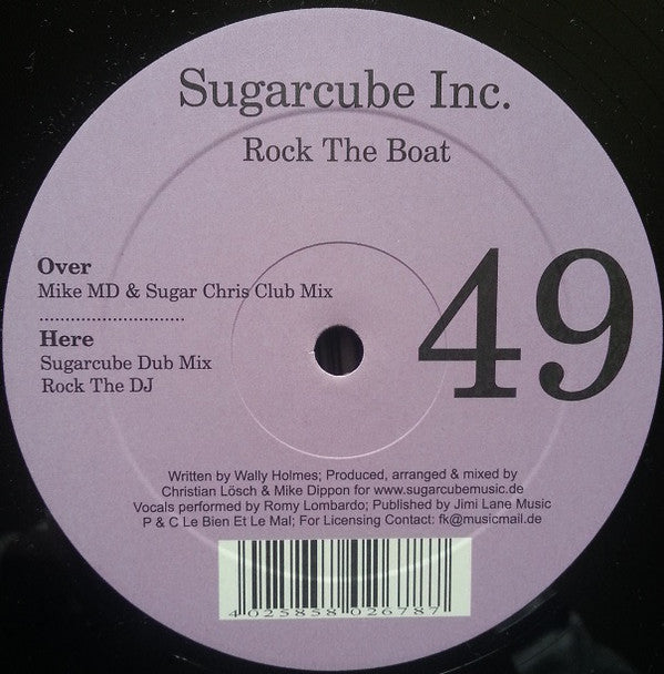 Sugarcube Inc. : Rock The Boat (12")