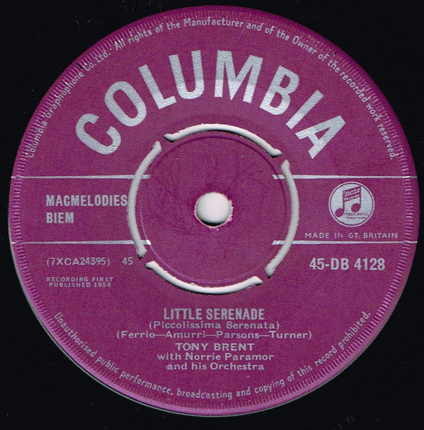 Tony Brent With Norrie Paramor And His Orchestra : Chanson D'Amour (Song Of Love) (7", Single)