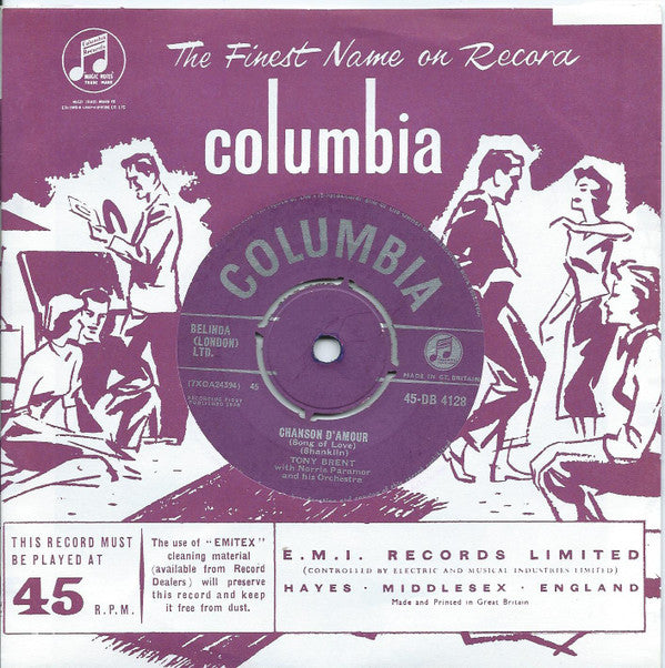 Tony Brent With Norrie Paramor And His Orchestra : Chanson D'Amour (Song Of Love) (7", Single)