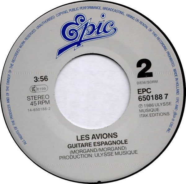 Les Avions : Be Pop (7", Single)