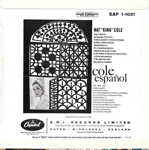 Nat King Cole : Cole Español (Part 1) (7", EP)