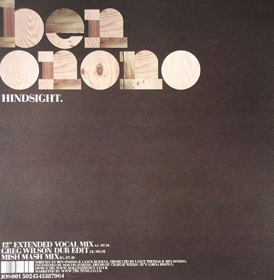 Ben Onono : Hindsight (12")