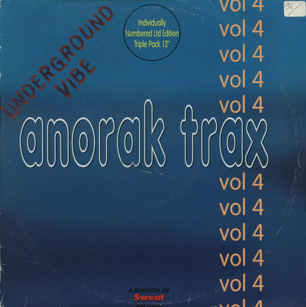 Anorak Trax : Vol. 4 (3x12", Ltd, Num)