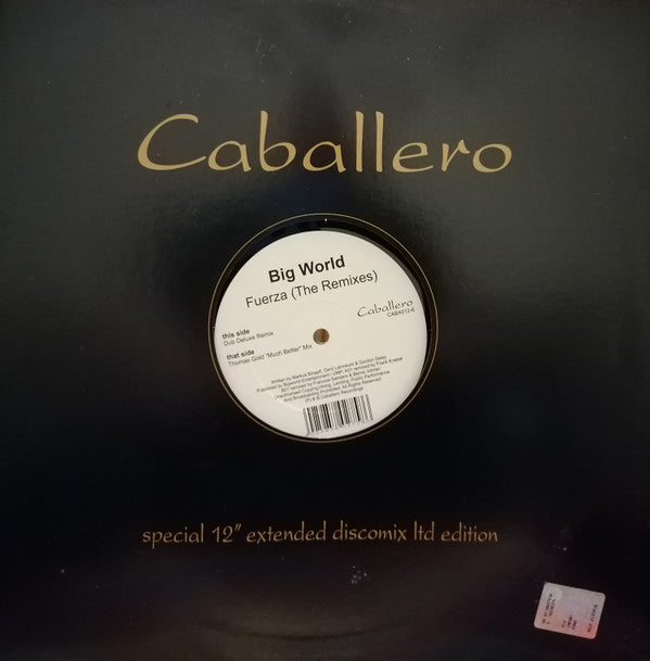 Big World : Fuerza (The Remixes) (12")
