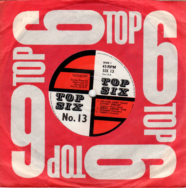 Unknown Artist : Top Six No. 13 (7", Single)