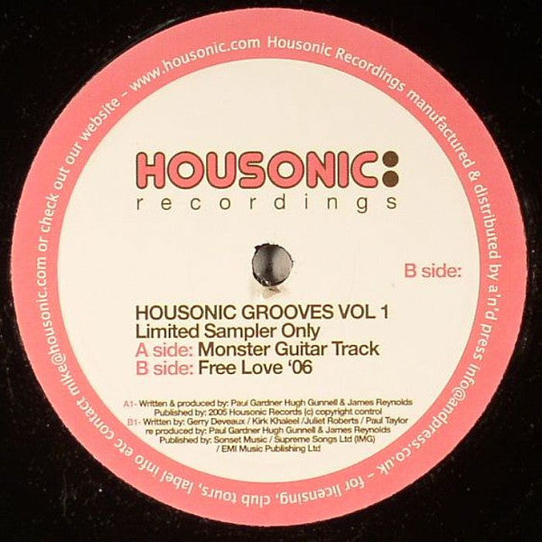 Hugh Gunnell & Paul Gardner : Housonic Grooves Vol. 1 (12")