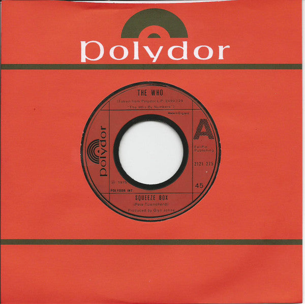 The Who : Squeeze Box (7", Jukebox)