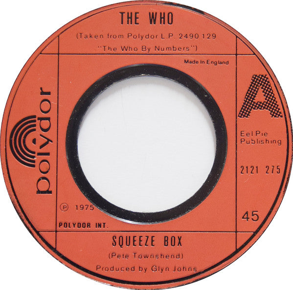 The Who : Squeeze Box (7", Jukebox)