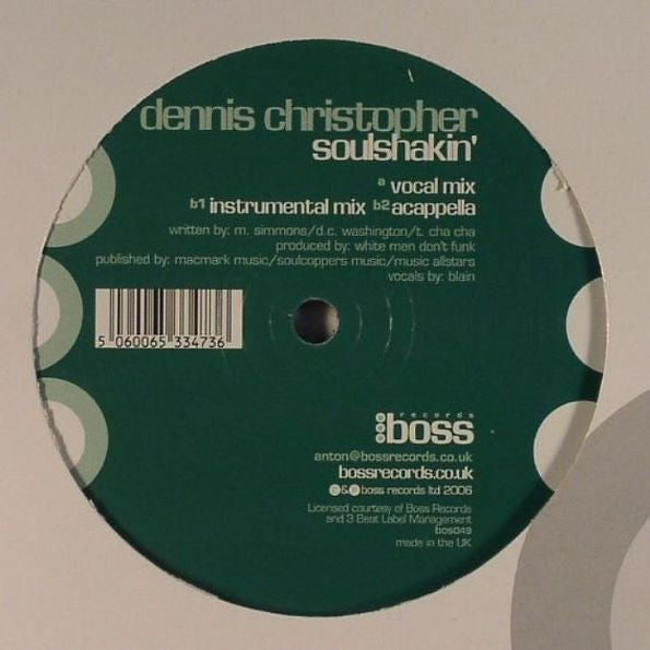 Dennis Christopher : Soulshakin' (12")