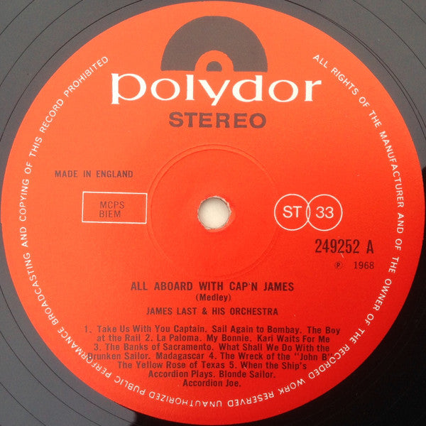 James Last : All Aboard ! With Cap'n James (LP, Album)
