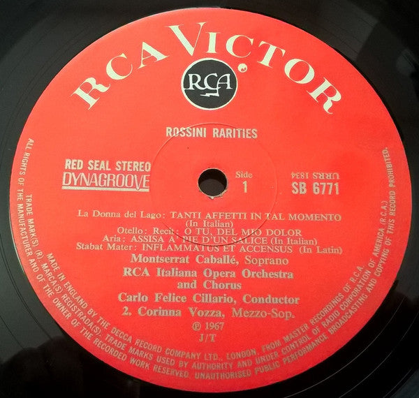 Montserrat Caballé, Gioacchino Rossini : Rossini Rarities (LP, Album)