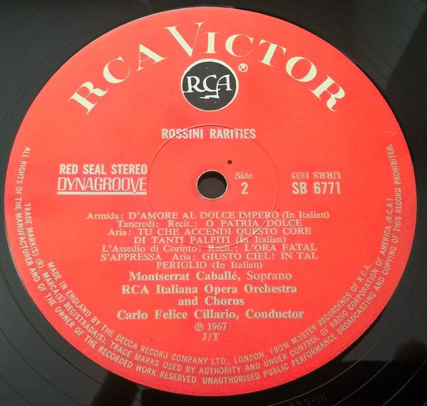 Montserrat Caballé, Gioacchino Rossini : Rossini Rarities (LP, Album)