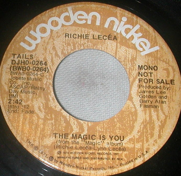 Richie Lecea : The Magic Is You (7", Promo)