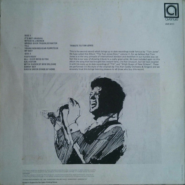 Alan Caddy Orchestra & Singers : The Tom Jones Story Vol. II (LP, Album)
