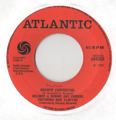 Delaney & Bonnie & Friends Featuring Eric Clapton : Comin' Home  (7", Single, Lar)