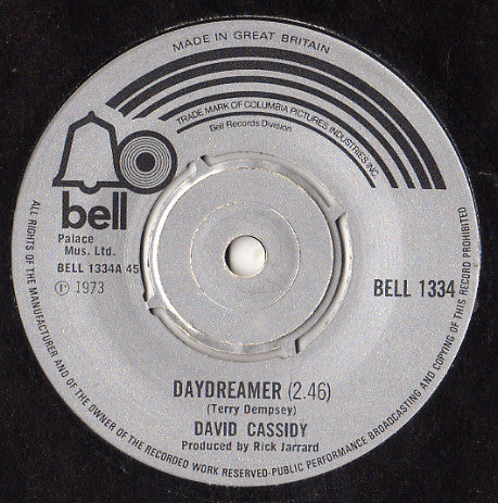 David Cassidy : Daydreamer / The Puppy Song (7", Single)