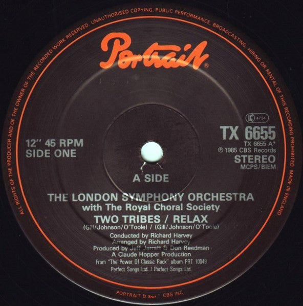 London Symphony Orchestra With The Royal Choral Society : Two Tribes / Relax (12")