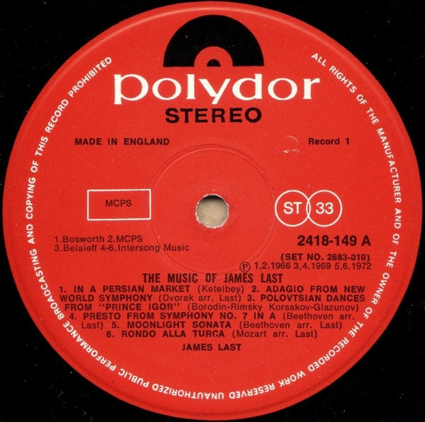 James Last : The Music Of James Last (2xLP, Comp)