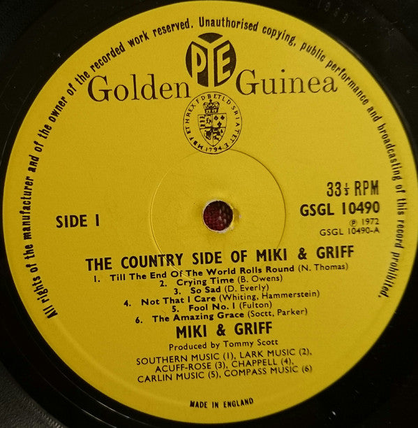 Miki & Griff : The Country Side Of Miki & Griff (LP, Album)