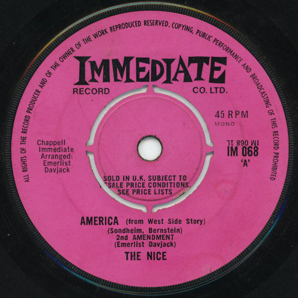 The Nice : America (7", Single)