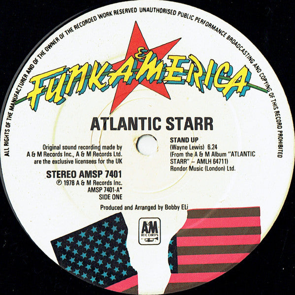 Atlantic Starr : Stand Up / Being In Love With You Is So Much Fun (12", Single, Ltd)