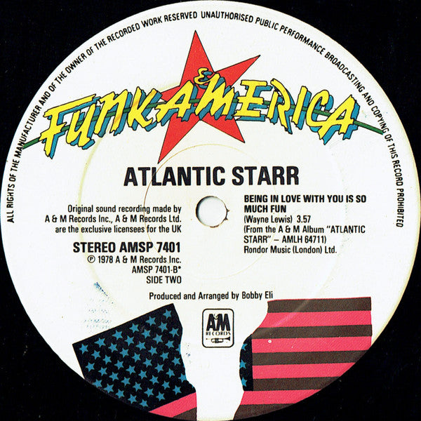 Atlantic Starr : Stand Up / Being In Love With You Is So Much Fun (12", Single, Ltd)