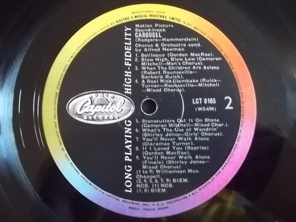Rodgers & Hammerstein : Carousel (The Sound Track Of The Motion Picture) (LP, Album, Mono, RE)