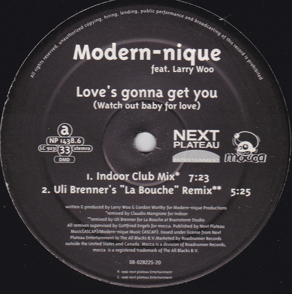 Modern-nique Feat. Larry Wedgeworth : Love's Gonna Get You (Watch Out Baby For Love) (12")