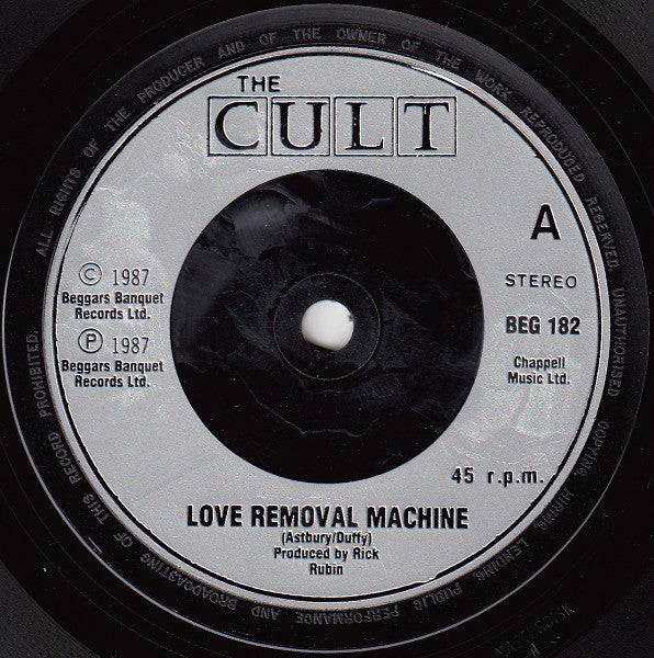 The Cult : Love Removal Machine (2x7", Single, Gat)