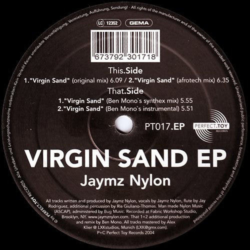 Jaymz Nylon : Virgin Sand EP (12", EP)