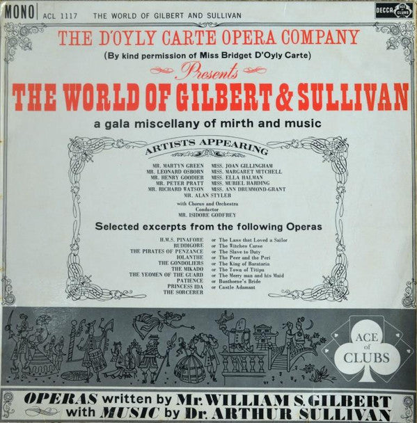 Gilbert & Sullivan, D'Oyly Carte Opera Company : The World Of Gilbert & Sullivan (LP, Album, Mono)