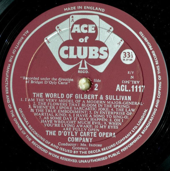 Gilbert & Sullivan, D'Oyly Carte Opera Company : The World Of Gilbert & Sullivan (LP, Album, Mono)