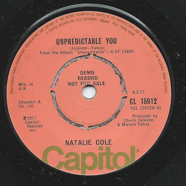 Natalie Cole : I've Got Love On My Mind (7", Promo)