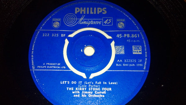The Kirby Stone Four With Jimmy Carroll And His Orchestra : Zing! Went The Strings Of My Heart (7")