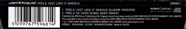 Jamiroquai : Feels Just Like It Should (CD, Single, CD1)