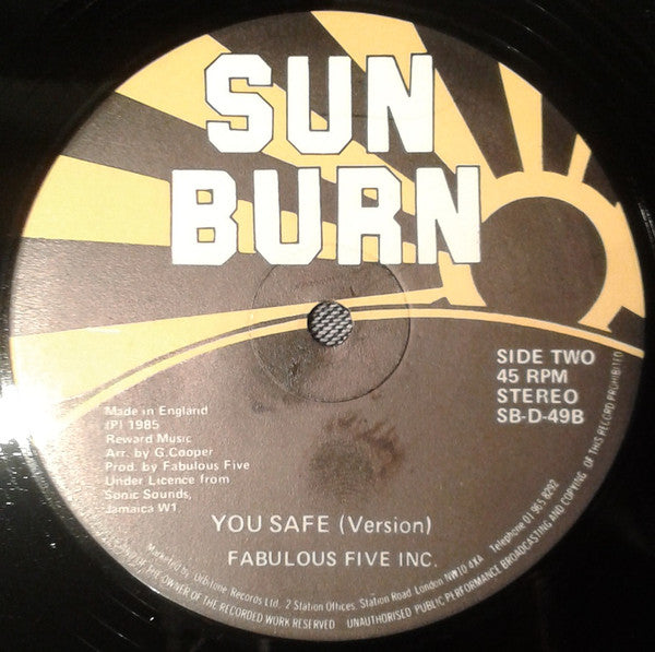 Fabulous Five Inc. : You Safe (12")