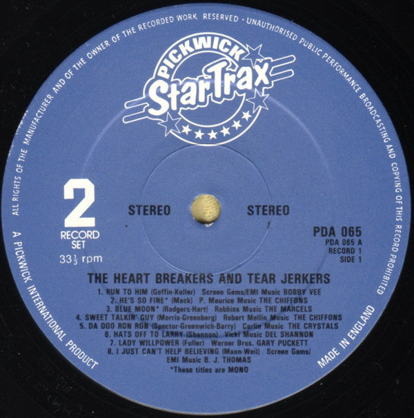 Various : The Heart Breakers And Tear Jerkers Collection (2xLP, Comp)